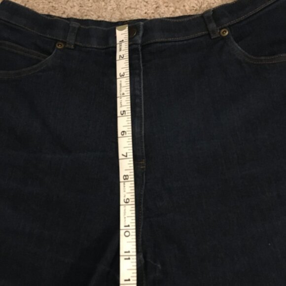 Vintage Allison Daley Stretchy Waist Mom Dark Blue Jeans - Picture 14 of 16